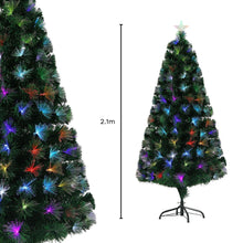 Load image into Gallery viewer, 2.1m Fiber Optic Artificial Christmas Trees