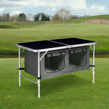 Load image into Gallery viewer, Camping Table 120cm Black With Grey Storage Bag