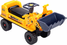 Load image into Gallery viewer, GOMINIMO Kids Ride On Bulldozer Digger Tractor Excavator Toy Car with Helmet
