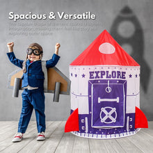 Load image into Gallery viewer, Kids spaceship Tent (Purple and Red)