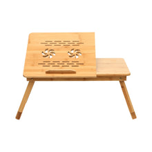 Load image into Gallery viewer, Foldable Bamboo Laptop Bed Desk with Handles and Folding Legs