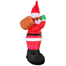 Load image into Gallery viewer, 1.8m Santa Waving Christmas Inflatable with LED
