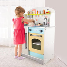 Load image into Gallery viewer, Wooden Kitchen Playset for Kids (Japanese Style Kitchen Set, Silver) EK-KP-107-MS