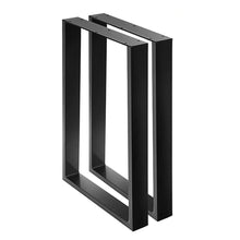 Load image into Gallery viewer, EKKIO 2x Rectangle Iron Table Legs 71cm(H) x 65cm(L) - (Black)