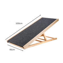 Load image into Gallery viewer, Wooden Adjustable Pet Ramp 100 x 45 cm