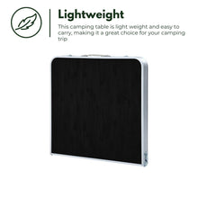 Load image into Gallery viewer, Camping Table 120cm Black With Grey Storage Bag
