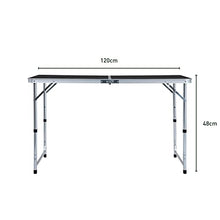 Load image into Gallery viewer, Camping Table 120cm Black With 4 Chair