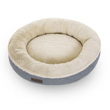 Load image into Gallery viewer, 55cm Dog Sofa Bed Round Shape Fabric Grey