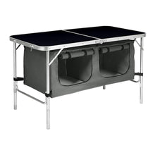 Load image into Gallery viewer, Camping Table 120cm Black With Grey Storage Bag