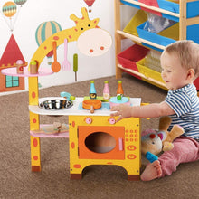 Load image into Gallery viewer, Wooden Kitchen Playset for Kids (Giraffe Shape Kitchen Set) EK-KP-102-MS