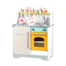 Load image into Gallery viewer, Wooden Kitchen Playset for Kids (Japanese Style Kitchen Set, Silver) EK-KP-107-MS