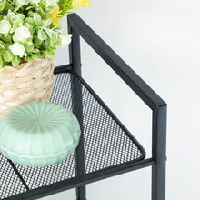 Load image into Gallery viewer, Bathroom Shelf 5-Tier Storage Rack with Adjustable Shelf Black