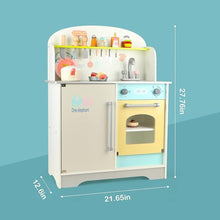 Load image into Gallery viewer, Wooden Kitchen Playset for Kids (Japanese Style Kitchen Set, Silver) EK-KP-107-MS