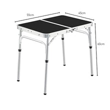 Load image into Gallery viewer, Camping Table 60cm Black