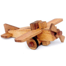 Load image into Gallery viewer, Wooden puzzle brainteaser lovers 11 piece plane wood puzzle