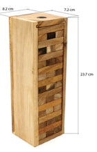 Load image into Gallery viewer, Stacking tumbling blocks wood Red colours balance game handmade stacking Fun Board Games Kids Ages 4 to Adults