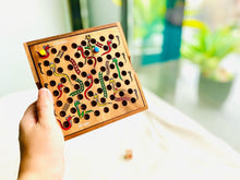 Load image into Gallery viewer, Snakes and Ladders - wooden board game, family game for kids, table game