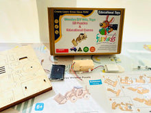 Load image into Gallery viewer, Model digger Bulldozer construction truck plywood model-includes Motor or Solar power