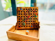 Load image into Gallery viewer, Snakes and Ladders - wooden board game, family game for kids, table game