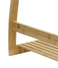 Load image into Gallery viewer, CARLA HOME Bamboo Towel Bar Metal Holder Rack 3-Tier Freestanding and Bottom shelf for Bathroom