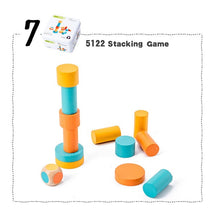 Load image into Gallery viewer, Set 12 -TWELVE different Puzzle Educational Games for Travel in closable Tin Can.