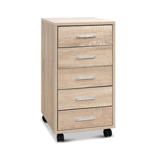 Load image into Gallery viewer, 5 Drawer Filing Cabinet Storage Drawers Wood Study Office School File Cupboard-0