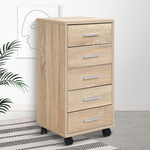 Load image into Gallery viewer, 5 Drawer Filing Cabinet Storage Drawers Wood Study Office School File Cupboard-7