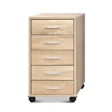 Load image into Gallery viewer, 5 Drawer Filing Cabinet Storage Drawers Wood Study Office School File Cupboard-2