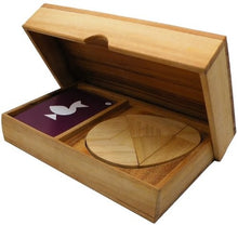 Load image into Gallery viewer, Logic Tangram Set with Play Cards Wooden Puzzle Game