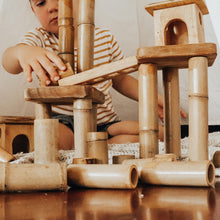 Load image into Gallery viewer, Bamboo Building set with house