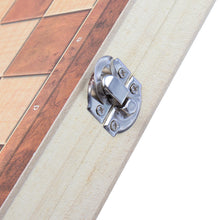 Load image into Gallery viewer, 3-in-1 Folding Chessboard Wood Chess Board Box Puzzle Kids Adult Game Toy with Chess