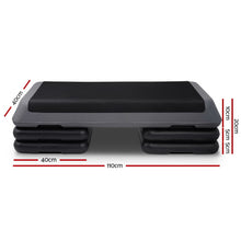 Load image into Gallery viewer, Everfit Set of 2 Aerobic Step Exercise Stepper Riser Steps