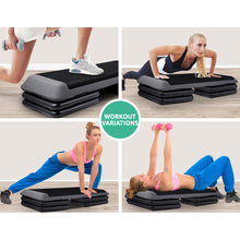 Load image into Gallery viewer, Everfit Set of 2 Aerobic Step Exercise Stepper Riser Steps
