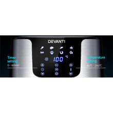 Load image into Gallery viewer, Devanti Air Fryer 7L LCD Fryers Oil Free Oven Airfryer Kitchen Healthy Cooker