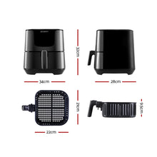 Load image into Gallery viewer, Devanti Air Fryer 7L LCD Fryers Oven Airfryer Kitchen Healthy Cooker Stainless Steel