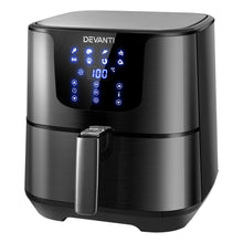 Load image into Gallery viewer, Devanti Air Fryer 7L LCD Fryers Oven Airfryer Kitchen Healthy Cooker Stainless Steel