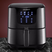 Load image into Gallery viewer, Devanti Air Fryer 7L LCD Fryers Oven Airfryer Kitchen Healthy Cooker Stainless Steel