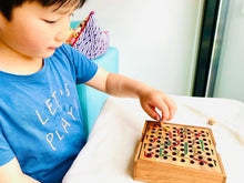 Load image into Gallery viewer, Snakes and Ladders - wooden board game, family game for kids, table game