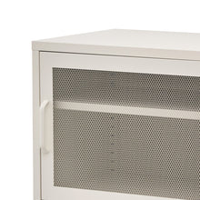 Load image into Gallery viewer, ArtissIn Double Mesh Door Storage Cabinet Organizer Bedroom White