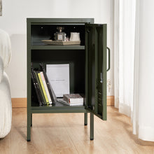 Load image into Gallery viewer, ArtissIn Metal Locker Storage Shelf Filing Cabinet Cupboard Bedside Table Green