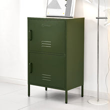 Load image into Gallery viewer, ArtissIn Double Storage Cabinet Shelf Organizer Bedroom Green