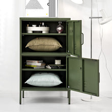 Load image into Gallery viewer, ArtissIn Double Storage Cabinet Shelf Organizer Bedroom Green