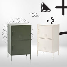 Load image into Gallery viewer, ArtissIn Double Storage Cabinet Shelf Organizer Bedroom Green