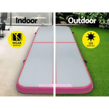 Load image into Gallery viewer, Everfit GoFun 3X1M Inflatable Air Track Mat with Pump Tumbling Gymnastics Pink
