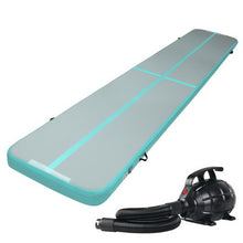 Load image into Gallery viewer, Everfit GoFun 5X1M Inflatable Air Track Mat with Pump Tumbling Gymnastics Green