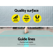 Load image into Gallery viewer, Everfit GoFun 5X1M Inflatable Air Track Mat with Pump Tumbling Gymnastics Green