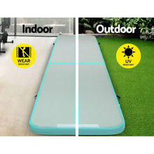 Load image into Gallery viewer, Everfit GoFun 5X1M Inflatable Air Track Mat with Pump Tumbling Gymnastics Green