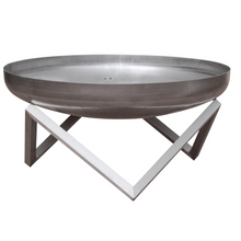 Load image into Gallery viewer, ALFRED RIESS Darvaza Stainless Steel Fire Pit - Large