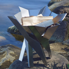 Load image into Gallery viewer, ALFRED RIESS Lotus Stainless Steel Brazier - Large