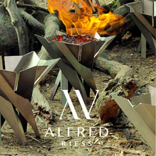 Load image into Gallery viewer, ALFRED RIESS Lotus Stainless Steel Brazier - Large